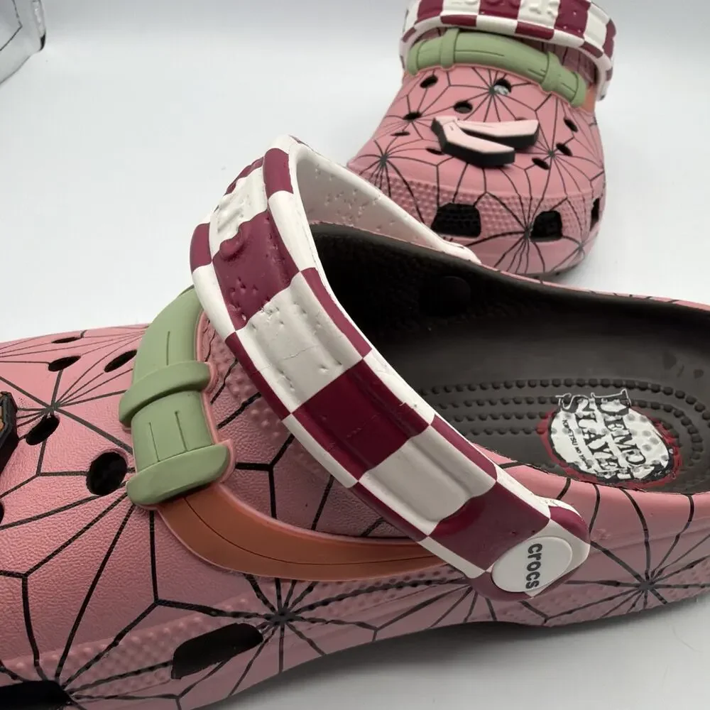 Crocs Classic Clog x Demon Slayer Nezuko US Men’s size 7 W 9 Accessories Read